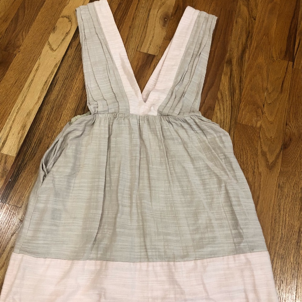 Peach & Tan Arc & Co. Party Dress